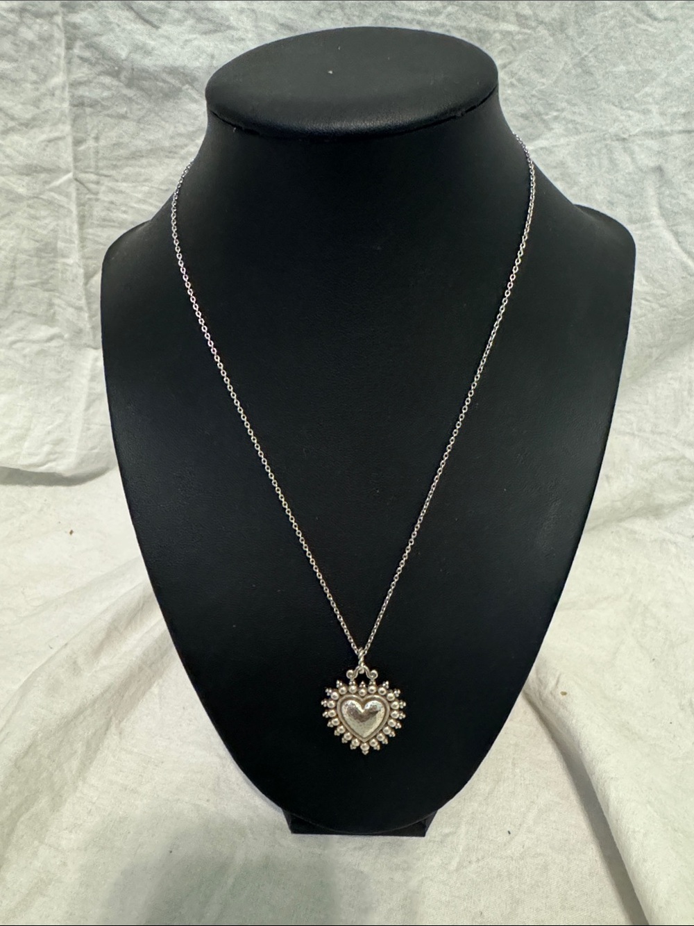 Brighton Silver Heart Halo Pendant Necklace